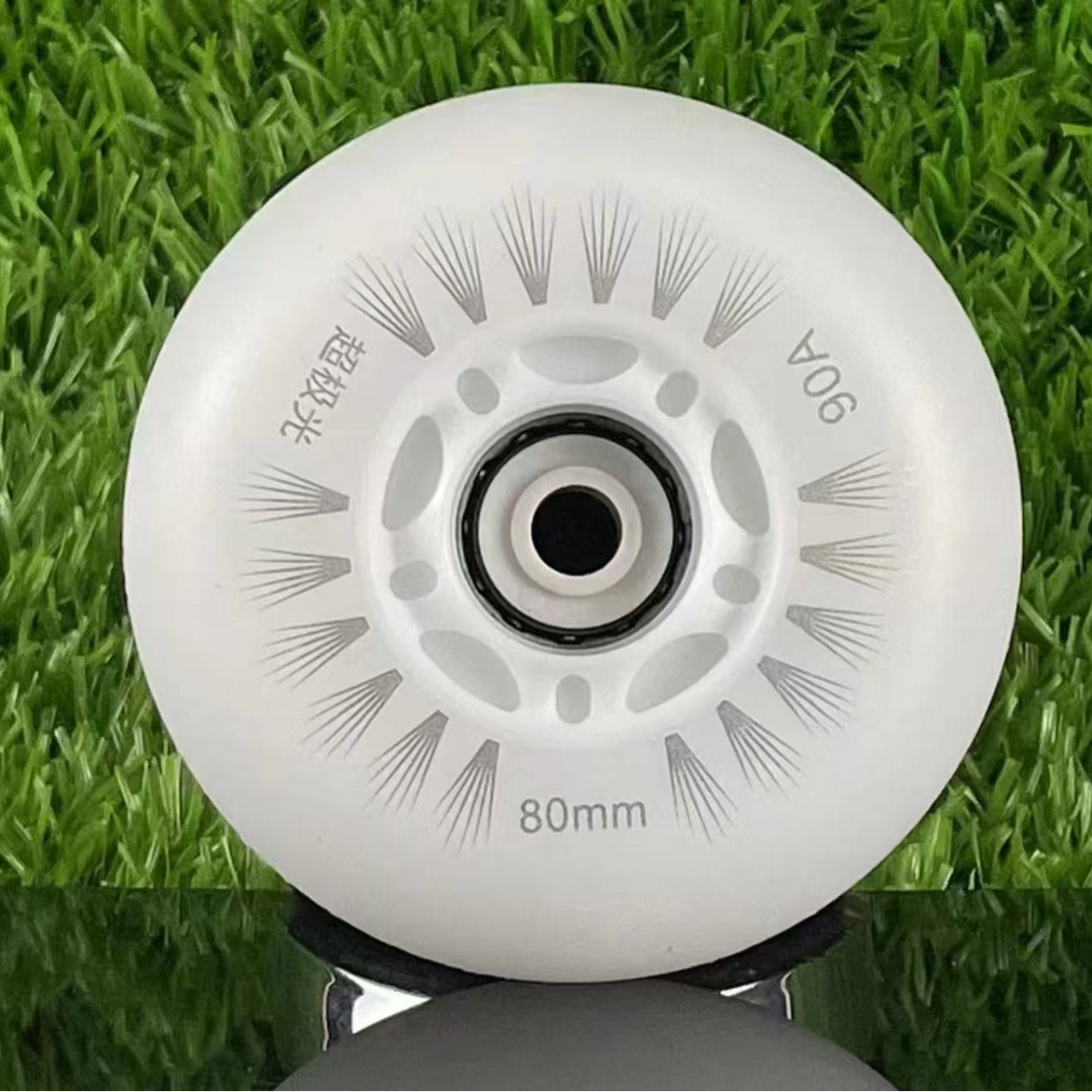 Flash wheel bearing new skates pinhole PU wheel children skating durable roller skating wheel accessories in stock batch