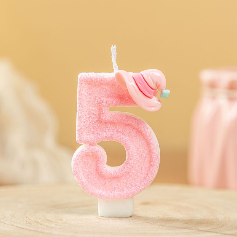 国境を越えた電子商取引デジタル誕生日ロマンチックなギフトキャンドルソイワックスピンク魔女帽子Amazon AliExpress限定|undefined