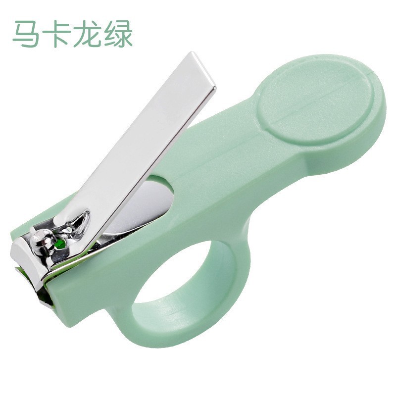 Conjunto de pulgar directo de fábrica anti-gota cortauñas para bebés cortauñas de seguridad para bebés cortauñas anti-carne semicírculo pulsera tijeras