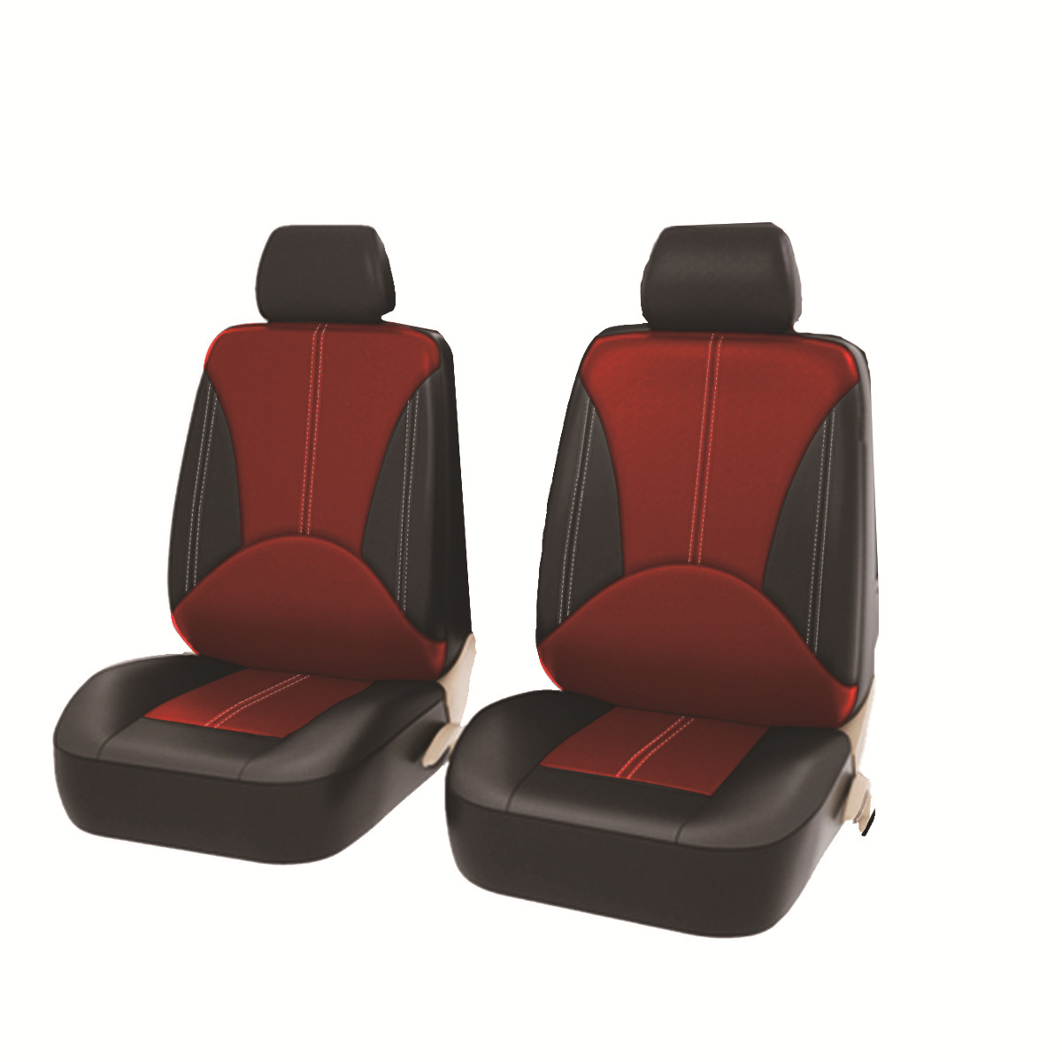 Costuras personalizadas transfronterizas, funda de asiento de lujo ligero de cuero PU de alta calidad, resistente al desgaste, suave, cómodo y transpirable