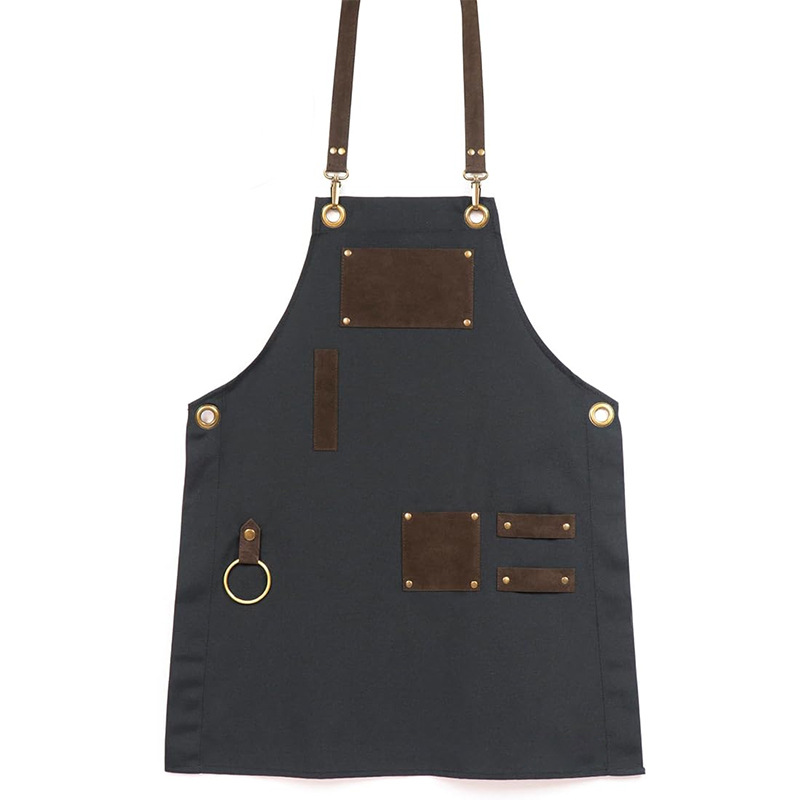 Nuevo delantal de lona gruesa transfronterizo logotipo personalizado granja granja hipódromo ropa de trabajo herramienta delantal fabricante al por mayor personalizado