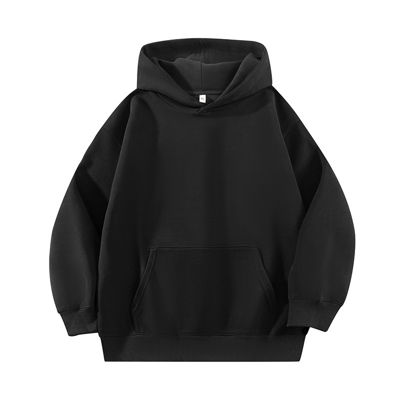 Spring and Autumn New Men's Sweatshirt Solid Color Casual Versatile Hooded Loose Unisex Multi-Color Trendy Brand Men's Jacket