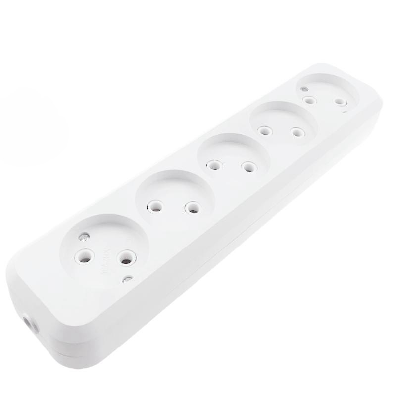 欧标排插接线五位16A250V 不带接地俄式/德标排插家用电源插座