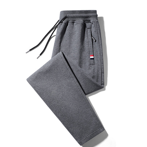 Men's Cross-border Sports Pants, Youth Spring and Autumn Flat-bottomed Pants, Large Size Sports Leggings, Fashion