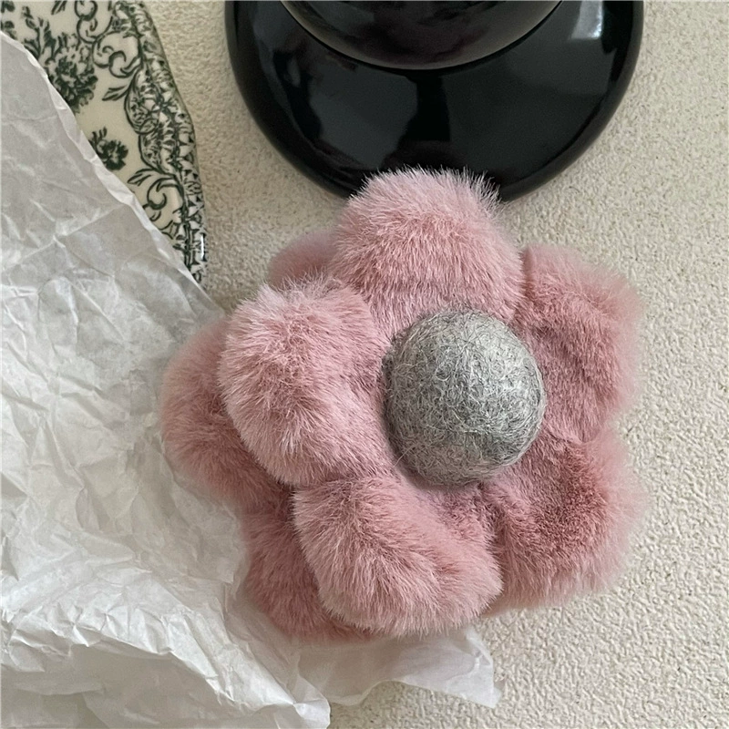Cute hairgrip, demi-season crab pin flower-shaped, flowered