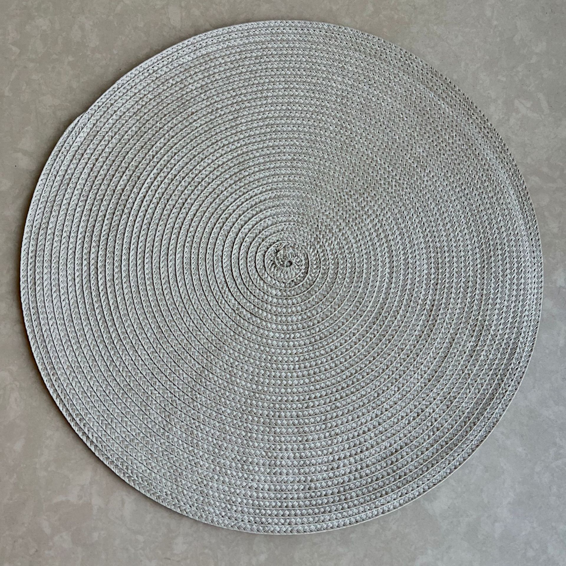 Cojín de comedor PP redondo tejido ligero lujo hot sale hotel verde almohadilla de comedor occidental almohadilla japonesa de color sólido 38cm almohadilla