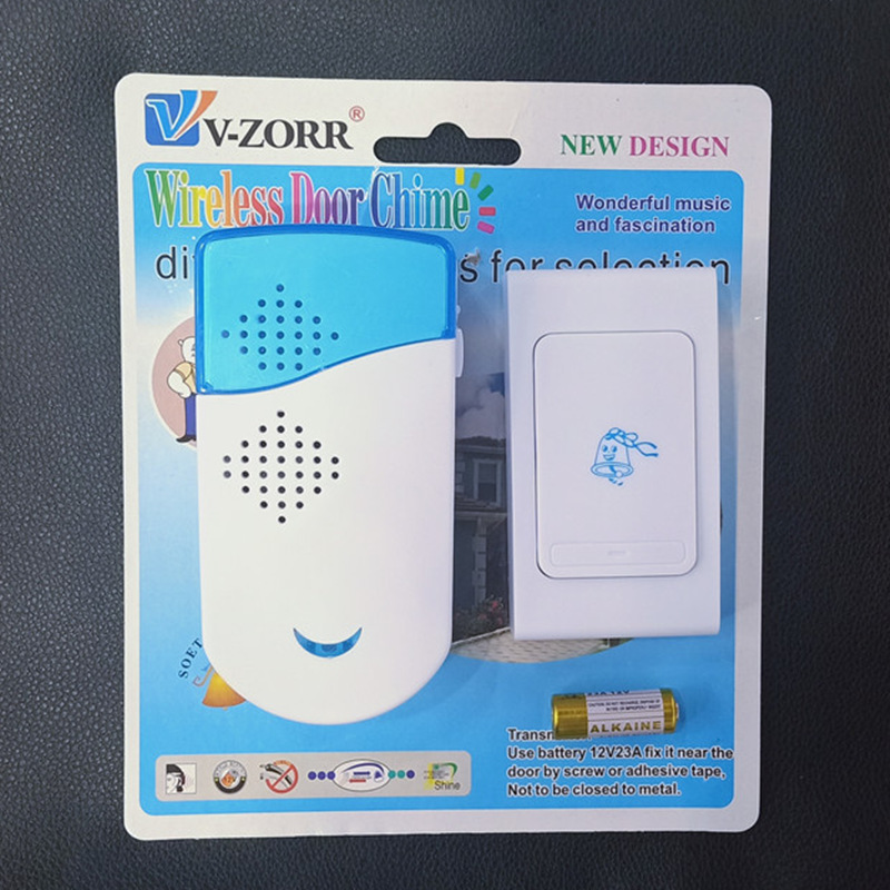 813电池款门铃超远距离家用遥控门铃老人呼叫器 36种动听响亮音乐