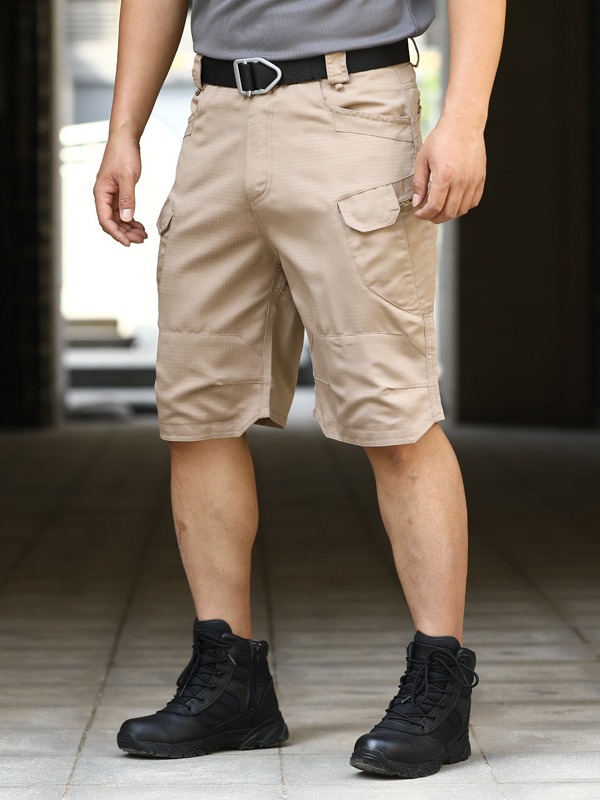 Pantalones de camuflaje tácticos de fanáticos militares de verano al aire libre urbano impermeable herramientas respirables pantalones de calzado