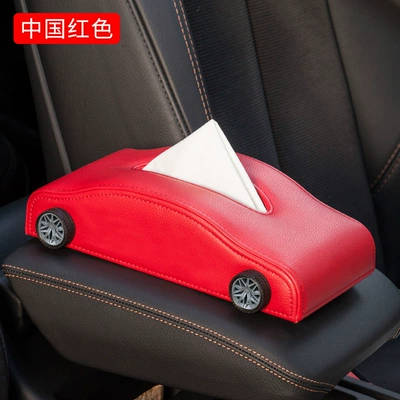 paper box advanced sense, Car tissue box/set - chinese-red