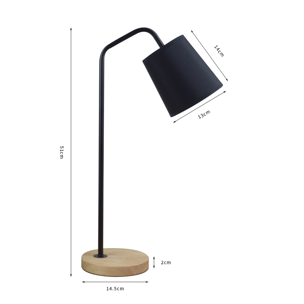 Nordic ins estudiante universitario aprendizaje protección de los ojos dormitorio mesita de noche creativo plug-in botón atenuación LED lámpara de escritorio