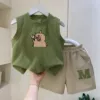 Green vest, set, Cola