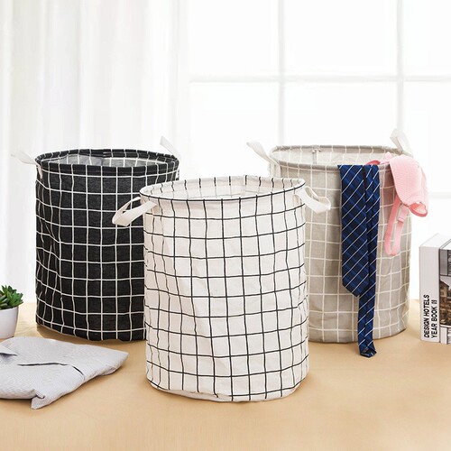 Cartoon foldable dirty clothes fabric cotton and linen storage bucket animal toys home household basket clothes dirty clothes basket