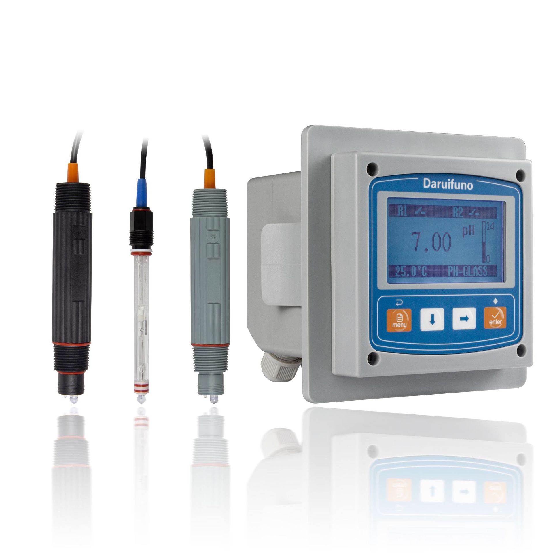 污水废水ph控制器工业在线ph测试仪酸碱度计ph电极pH检测仪