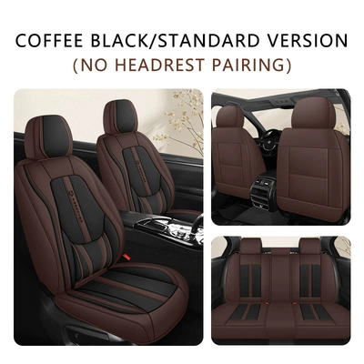Seat Cover, Four Seasons Pad - black-coffee-color-solid-waist-standard-version-five-seats