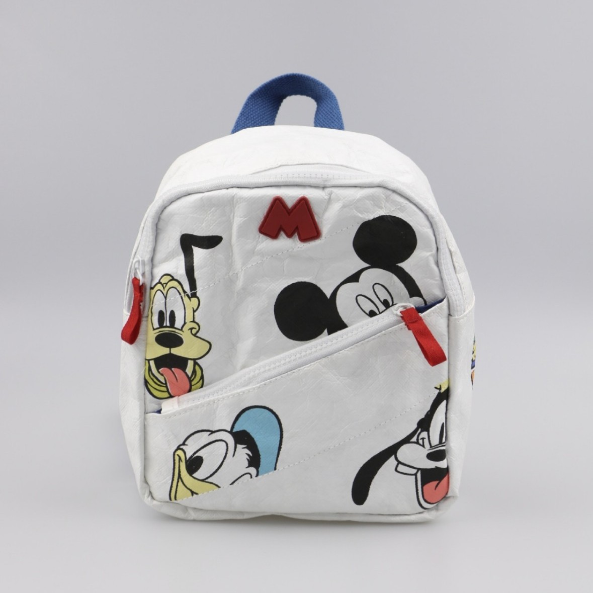 Ligero DuPont papel ocasional de los niños dibujos animados impreso blanco mochila Kindergarten