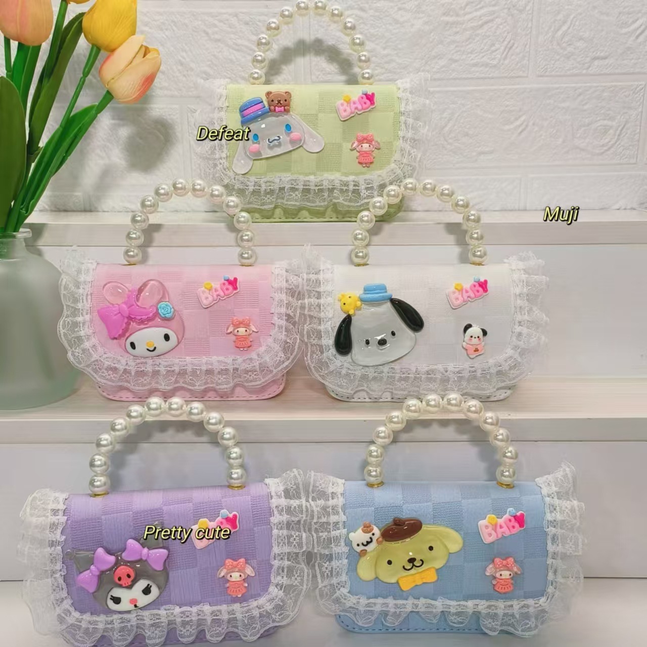 Bolso de perlas bolso de cinturón bolso de princesa bolso de cambio bolso de cadena bolso de princesa Melody Koolomi niños