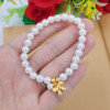 Ethnic brass jewelry with bow, beaded bracelet, suitable for import, ethnic style