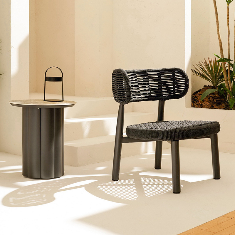 Mesa y silla al aire libre Villa patio al aire libre Jardín a prueba de lluvia silla de vidna terraza al aire libre silla de bar balcón mesa y silla de ocio combinación