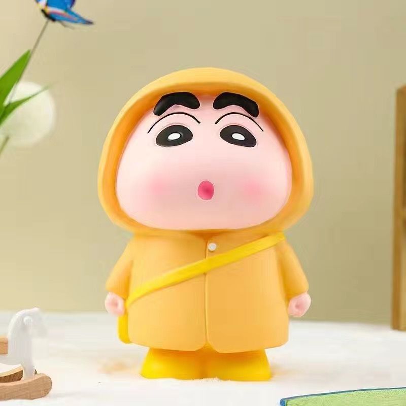 【店頭売れ筋】台湾輸出INS風23cm大型ビーチレインコートシリーズクレヨンしんちゃんフィギュア週間|undefined