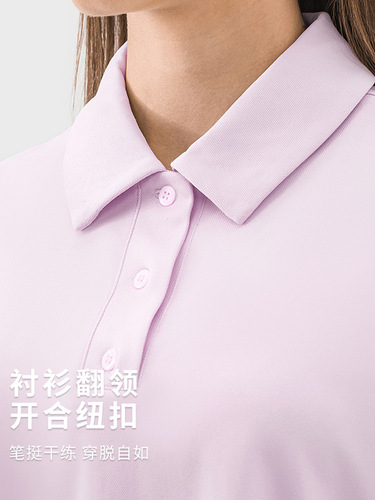 Summer New Casual Loose Collar Polo Shirt Women Fashion Versatile Yoga Fitness Short Sleeve DSS066