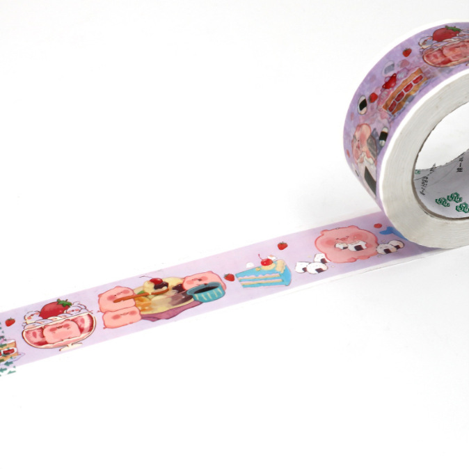 Thankyou cinta adhesiva de embalaje rosa, sello de red, cinta de sellado, cinta de impresión de dibujos animados, fabricante al por mayor