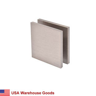 Brass Square Style Fixed Panel U-Clamp for Shower Glass Door