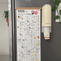 2025年挂历家用挂墙自律打卡日历一张纸单张年历365天每日计划表
