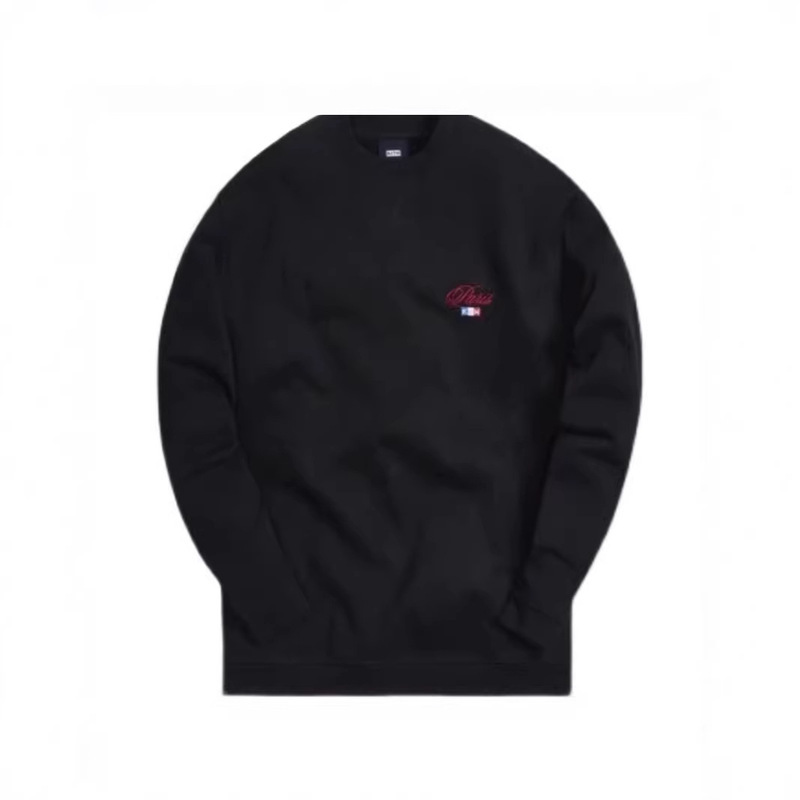 Complete Set of Three Tags: Kith Paris Signature New Limited Edition Embroidered Crewneck Sweatshirt for the Opening of the Paris Store
