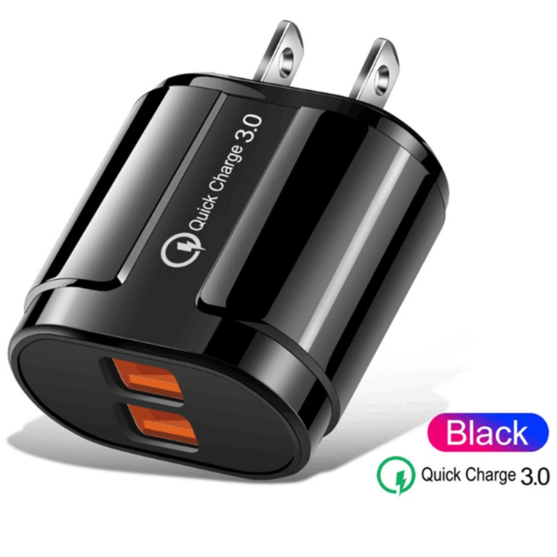 3U однопортовый быстрый зарядник для мобильного телефона с двумя USB портами, адаптер питания с несколькими портами, 3.0, выход 5A