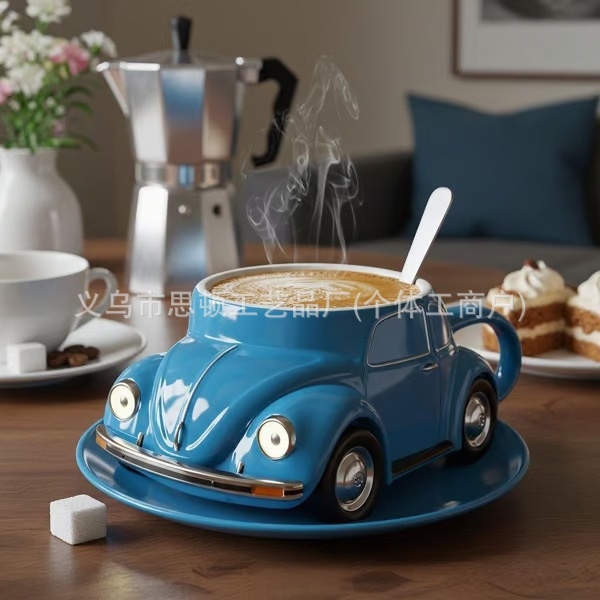 跨境新款Creative Mustang Shaped Coffee Mug甲壳虫车杯子马克杯|undefined