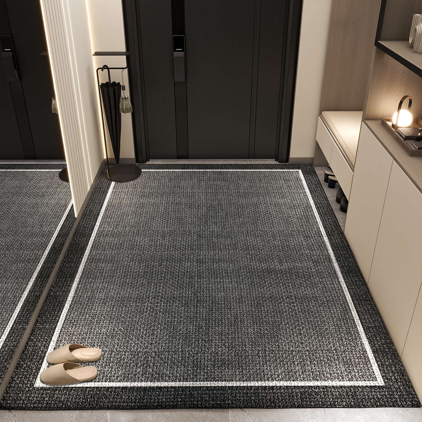 Alfombra de puerta de entrada alfombra de puerta de entrada alfombra de puerta de alta calidad alfombra de puerta doméstica portable de lujo ligero alfombra de pie alfombra de pie