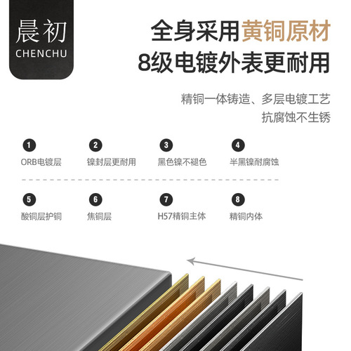 Anti-odor full copper magnetic levitation submersible drain boat shower wet/dry area drain cleaning port anti-backflow drain