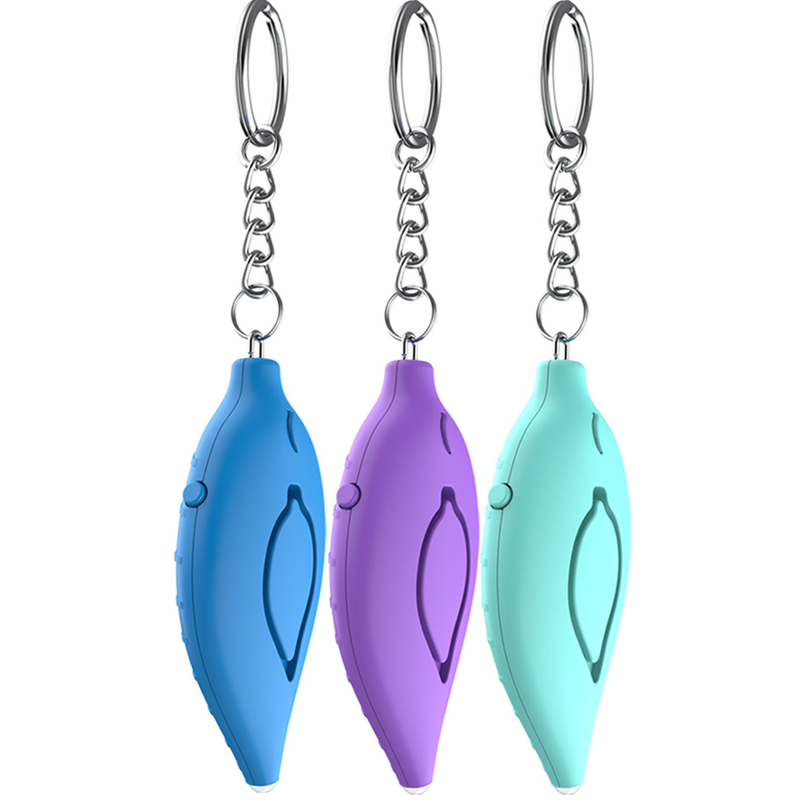 Alarma Personal Forma de Hoja MP-A01 con Luz LED 130 dB para Defensa Personal Femenina image 4