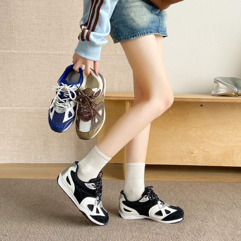 时尚钢包头劳保鞋女2025新款四季通用防砸防刺穿女士工作鞋带钢板