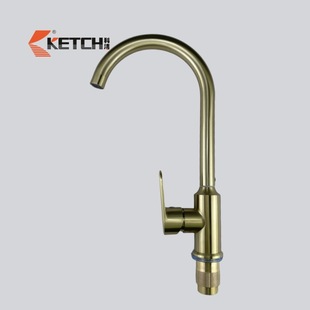 Mid-eastStainless Steel 201 Brush Gold Hot Cold Kitchen Taps