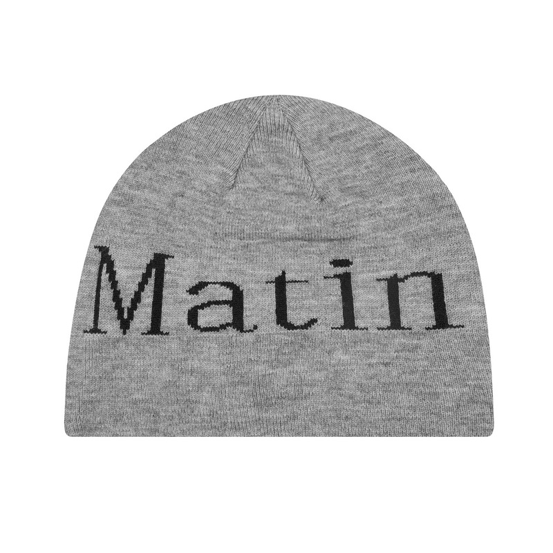 【正品】 Matin Kim字母针织帽mk毛线包头帽王鹤棣同款帽子男女款|undefined