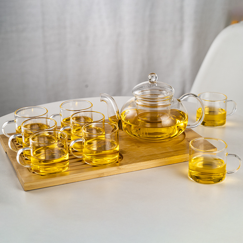 高硼硅玻璃茶壶套装玻璃泡茶壶功夫茶家用花茶壶水壶电陶炉烧水壶