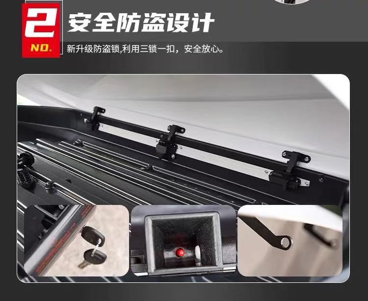 Genuine Car Roof Luggage Box, Large Capacity Suv Roof Box, Universal Ultra-Thin Travel Suitcase Luggage Rack
