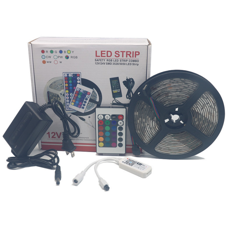 Colorful LED light strip, smart controller, transformer, 12v, 24 keys
