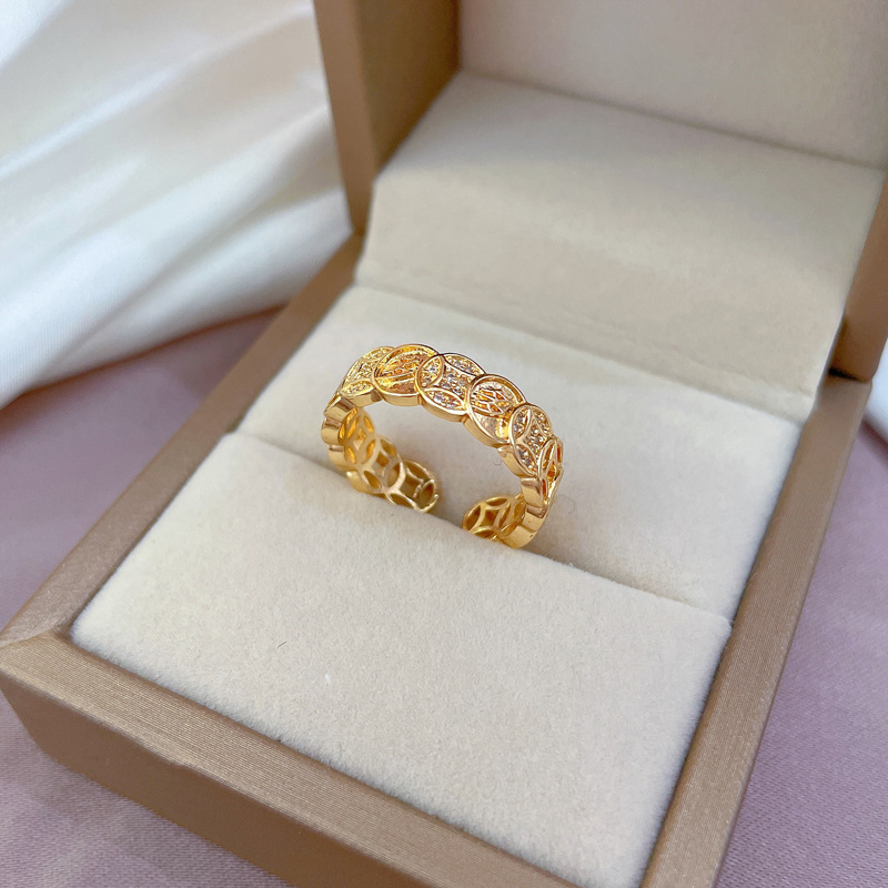 Partnerring Damen, Verstellbarer Luxus Designer Ring Mode_voghion.com
