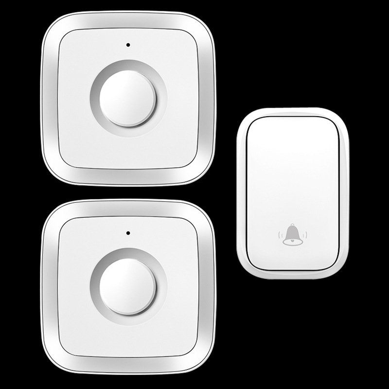 自发电门铃无线家用远距离门铃一拖二接收不用电池老人呼叫器防水