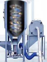 家用养殖猪鸡打饲料机立式饲料搅拌机无尘自吸饲料粉碎搅拌一体机