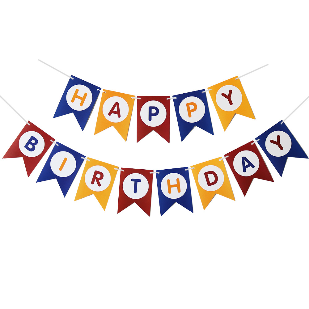 Guirnalda de Feliz Cumpleaños con Diseño de Cola de Pez en Dorado, Decoración para Fiesta de Cumpleaños