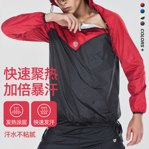 European and American cross-border men's running sweat-training suit, gym sweat suit, sports top, basketball sweat set