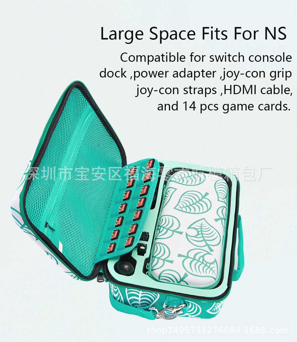 Animal hijo NS Nintendo Switch bolsa de almacenamiento móvil hijo bolsa de protección Switch caja de almacenamiento bolsa grande bolsa de accesorios