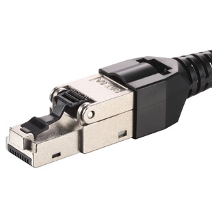 Super Six Crystal Head CAT7 Free Crystal Head CAT8 Industrial Shielded Male RJ45 Interface