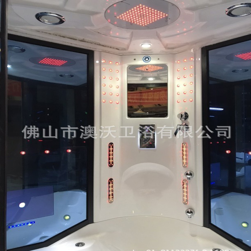 Aowo baño ducha de vapor 1230*1230*2150mm acrílico bañera con ducha sala de vapor