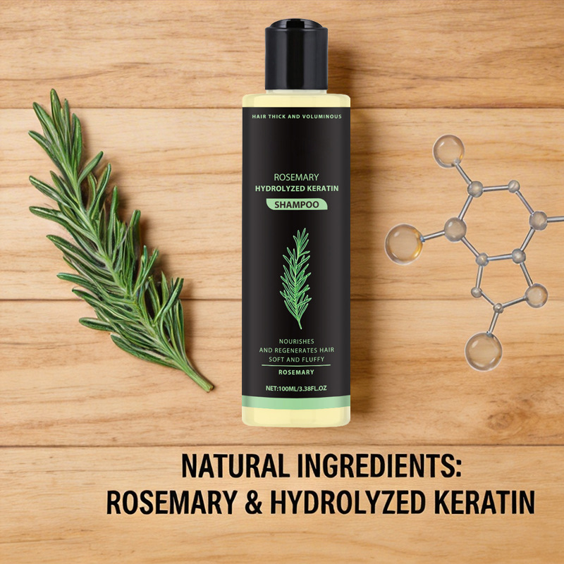 Cross-Border Rosemary Revitalizing Shampoo Rosemary Hair Herbal Essence Nourishing Hair Refreshing Shampoo