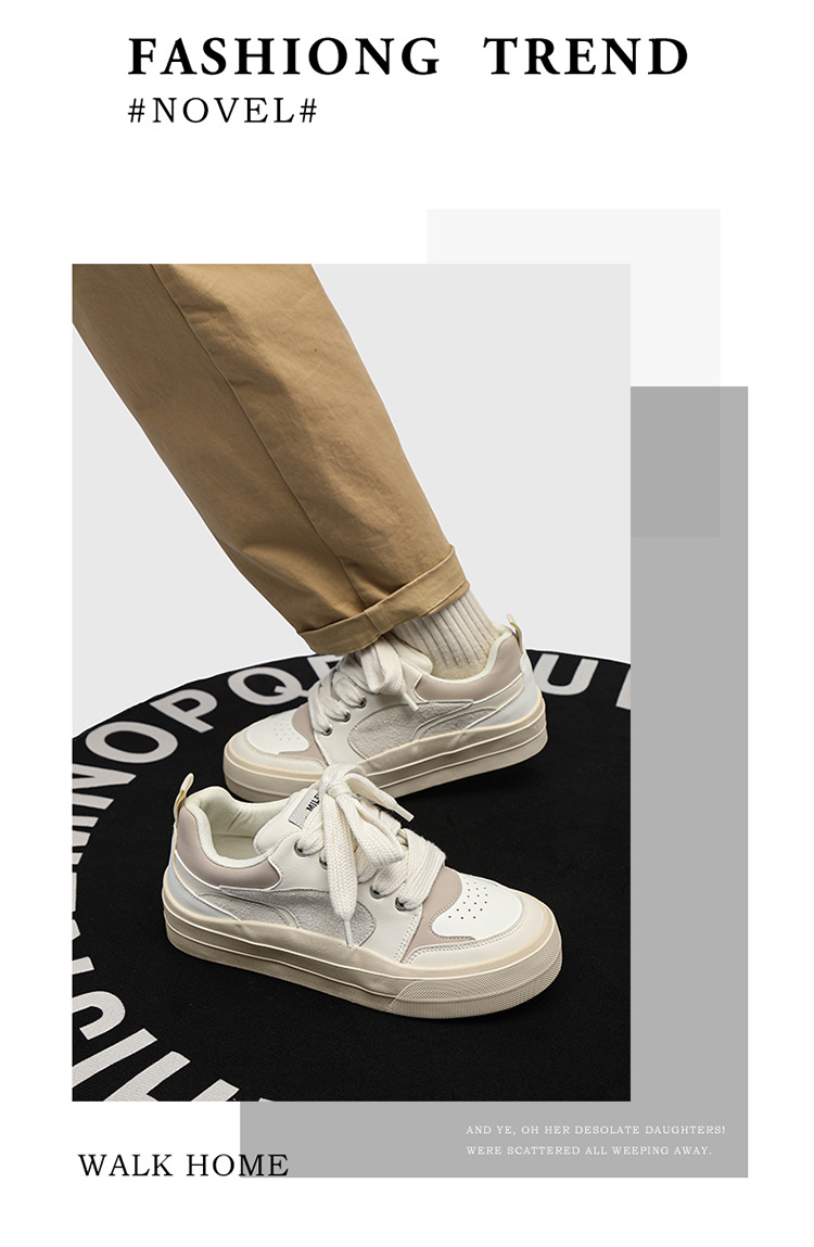 2025 new niche design couple sneakers men's low cut sports and leisure versatile thick soled casual men's shoes trendy X136_voghion.com