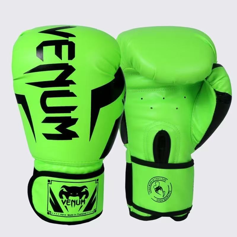 Guantes de boxeo niños adultos guantes de boxeo taekwondo gimnasio ejercicio dedo completo lucha Sanda al por mayor cualquier logotipo
